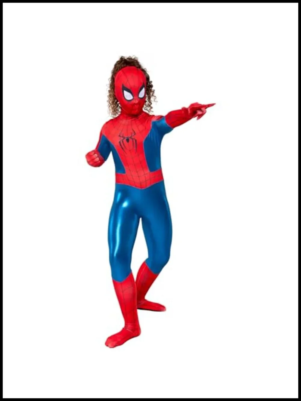 Spider-Man Girl Zentai Halloween Costume Jumpsuit with Detachable Mask